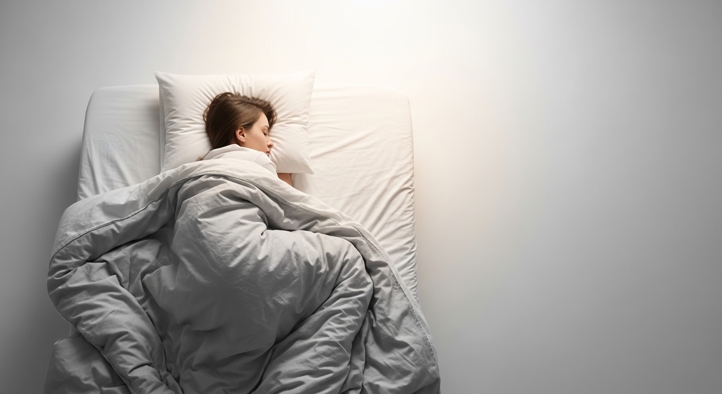 블루라이트 노출로 인한 멜라토닌 분비 억제와 생체 시계 교란의 원리를 설명하는 인포그래픽